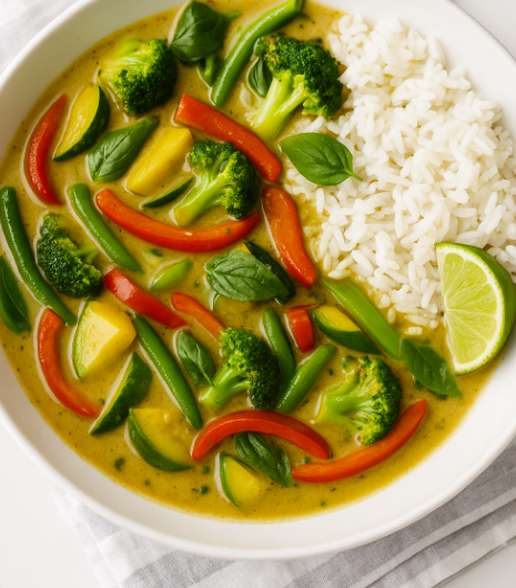 Thai Green Curry with Rice